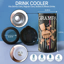 Best Daddy Ever Fist Bump - Birthday, Loving Gift For Dad, Father, Grandfather, Grandpa, Daughters, Sons, Grandkids - Personalized Custom 4 In 1 Can Cooler Tumbler