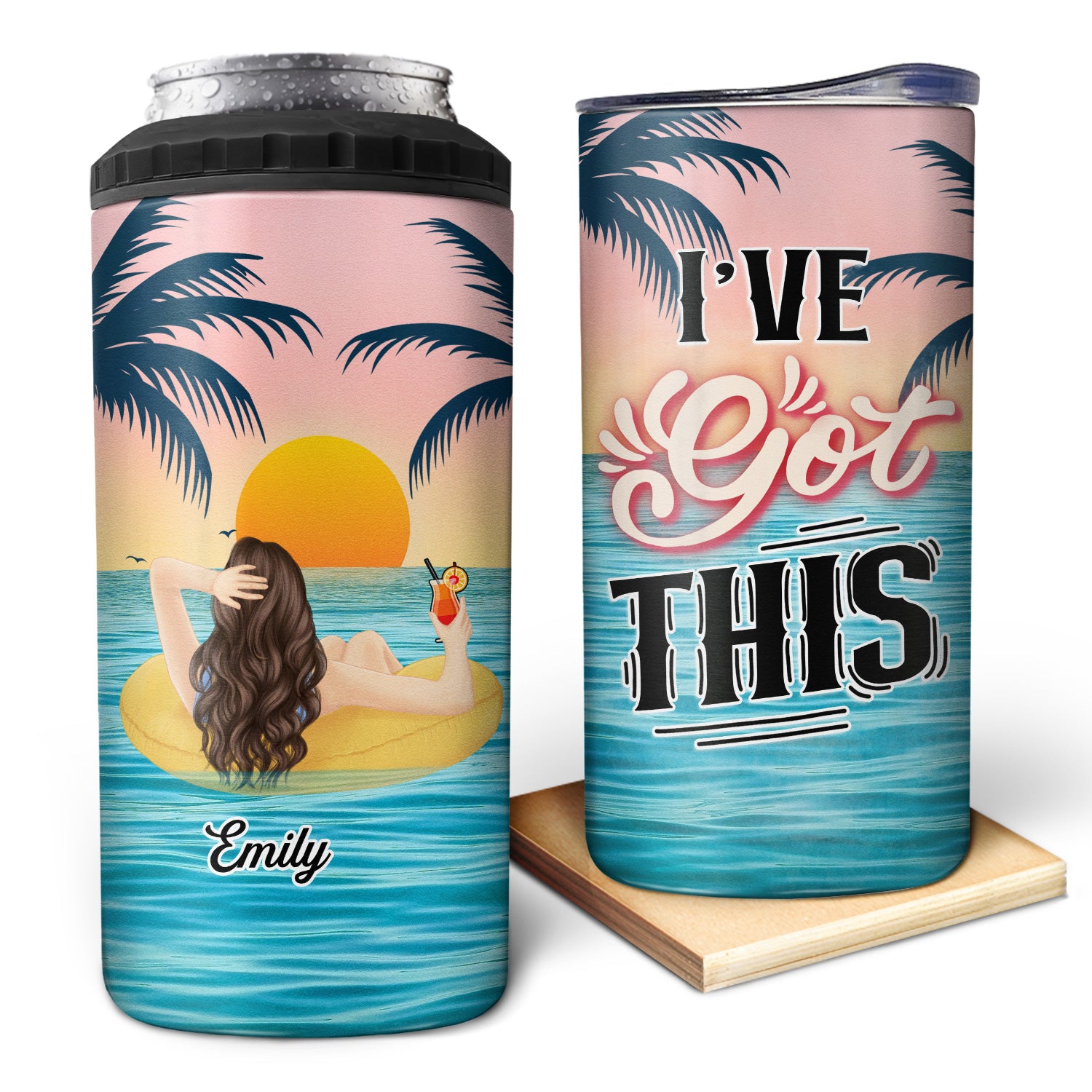 Winos Women In Need Of - Gift For Yourself - Personalized Custom 4 In 1 Can Cooler Tumbler