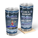Boating Pontoon Captain - Birthday, Traveling, Cruising Gift For Pontooning Lovers, Beach Lovers, Travelers - Personalized Custom Tumbler