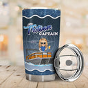 Boating Pontoon Captain - Birthday, Traveling, Cruising Gift For Pontooning Lovers, Beach Lovers, Travelers - Personalized Custom Tumbler