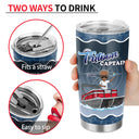 Boating Pontoon Captain - Birthday, Traveling, Cruising Gift For Pontooning Lovers, Beach Lovers, Travelers - Personalized Custom Tumbler