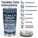 Boating Pontoon Captain - Birthday, Traveling, Cruising Gift For Pontooning Lovers, Beach Lovers, Travelers - Personalized Custom Tumbler