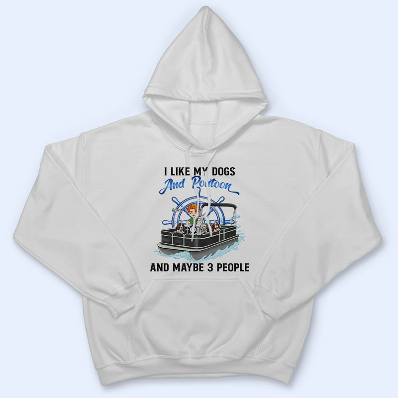 Je suis une reine du ponton et une maman de chien - Cadeau pour les amoureux des animaux, les amateurs de pontoning, les amoureux du lac, les voyageurs - T-shirt personnalisé