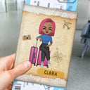 Just A Girl Boy Who Loves Traveling Vintage - Birthday, Summer Gift For Him, Her, Vacation Lovers, Traveling Lovers - Personalized Passport Cover, Passport Holder