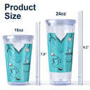 Nurse Daily Affirmation - Gift For Nurse - Personalized Acrylic Insulated Tumbler With Straw