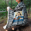 Dog Mom's Official Snuggle Blanket - Gift For Dog Lovers - Personalized Fleece Blanket