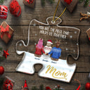 Maman, tu es le lien qui nous unit - Cadeau de Noël pour maman et famille - Décoration personnalisée en acrylique