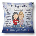 Hug This Pillow Morning Noon Night - Gift For Sister - Personalized Pillow