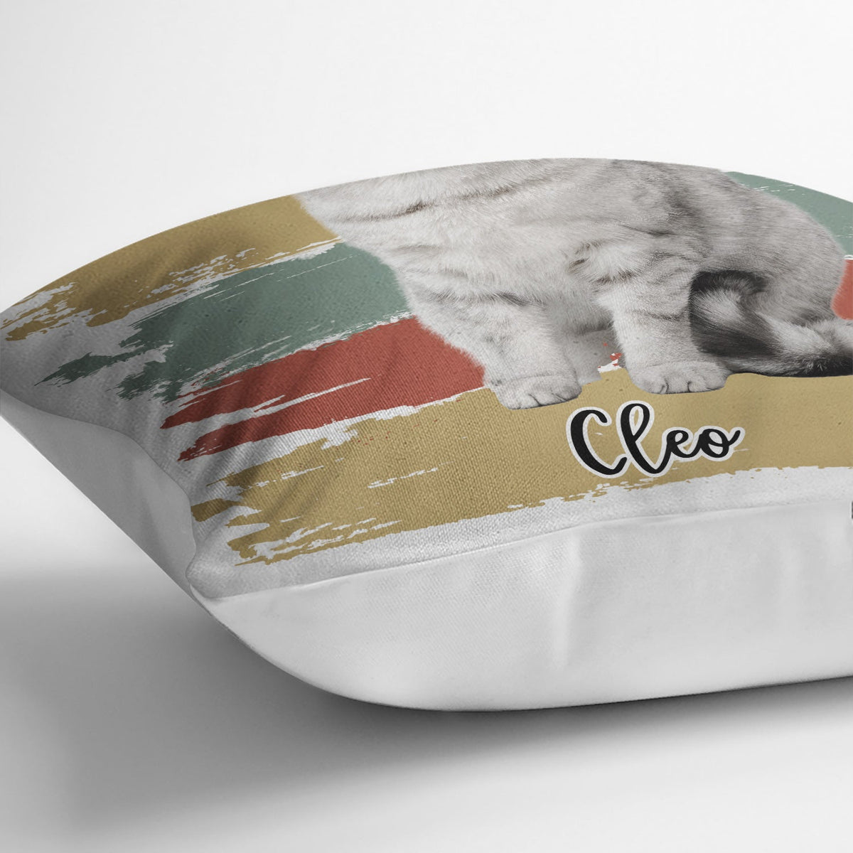 Photo personnalisée : La vie est meilleure avec un chien ou un chat ! Cadeau pour les amoureux des animaux ! Coussin personnalisé