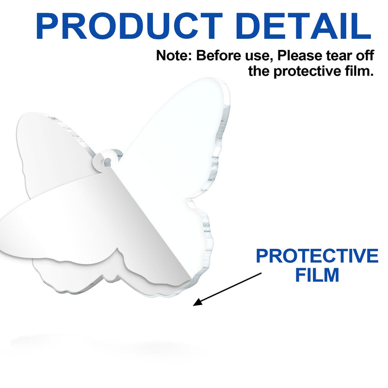 Your Wings Were Ready But My Heart Was Not Butterfly Shape - Christmas Keepsake, Dog Cat Pet Memorial Gift - Personalized Custom Shaped Acrylic Ornament