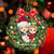Grandparents Hug Grandkids Christmas Wreath - Gift For Grandma, Grandmother, Grandfather, Grandpa - Personalized Custom Shaped Acrylic Ornament