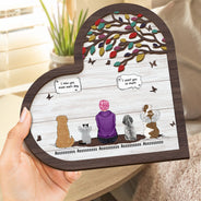 I Still Talk About You - Memorial Gift For Pet Lovers - Personalized 2-Layered Wooden Plaque With Stand