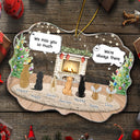 Ils parlent encore de toi Cozy House - Cadeau de Noël commémoratif pour les amoureux des animaux - Ornement médaillon en acrylique personnalisé