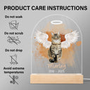 Custom Photo Dog Cat Pet - Memorial Gift, Sympathy Gift - Personalized 3D Led Light Wooden Base