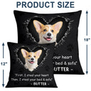 Custom Photo Dog Cat Steal Your Heart - Gift For Pet Lovers - Personalized Pillow