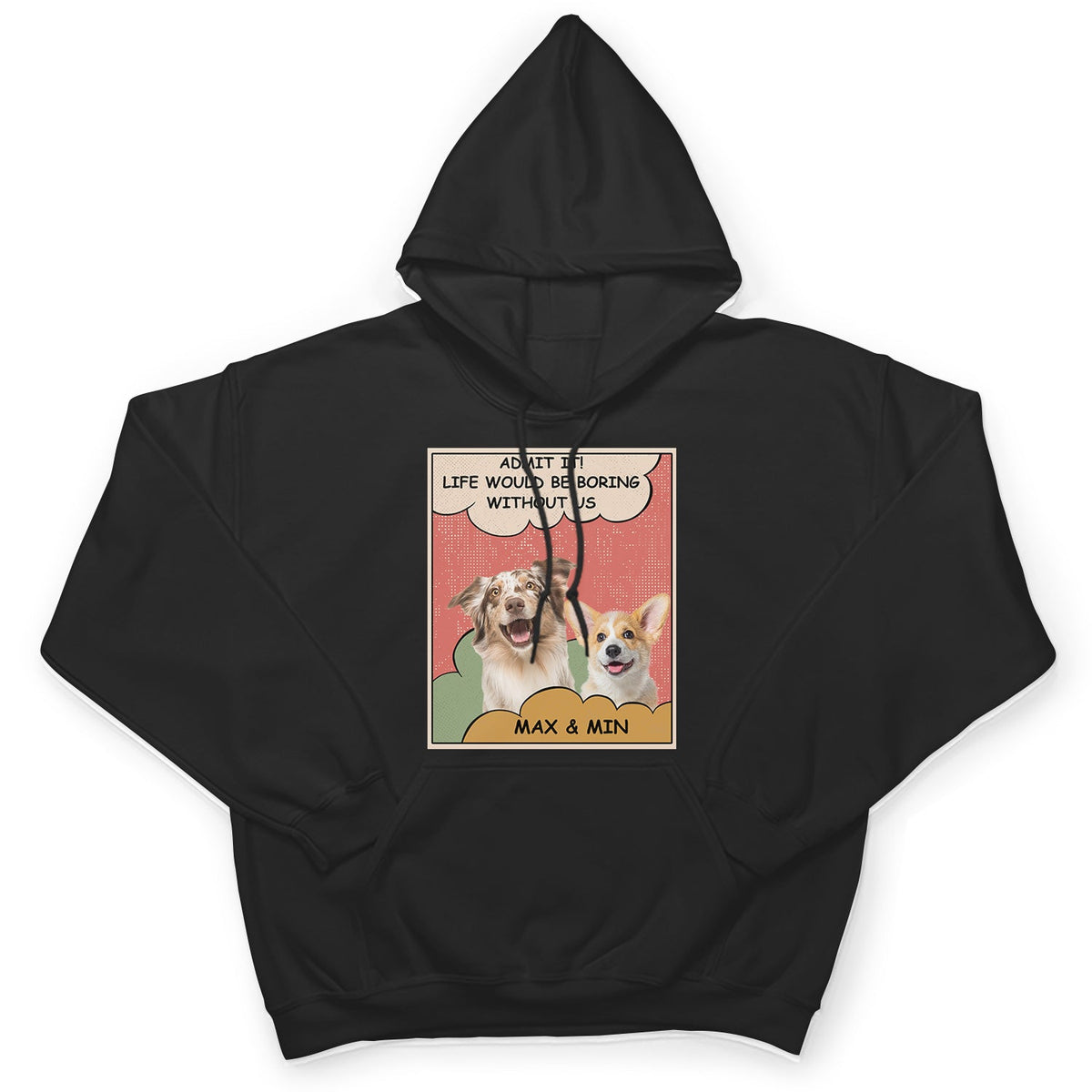Custom Photo Dog Cat Boring Life Without Me - Gift For Pet Lovers - Personalized T Shirt