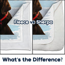 Custom Photo Better Life With Dog Cat - Gift For Pet Lovers - Personalized Fleece Blanket