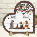 They Still Talk About You - Sympathy Memorial Gift For Pet Lovers - Personalized 2-Layered Wooden Plaque With Stand