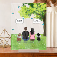 Tu me manques, herbe ! Cadeau commémoratif de condoléances pour les amoureux des animaux ! Plaque rectangulaire verticale personnalisée en acrylique