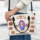 Daily Affirmations - Gift For Yourself, Girls, Women - Personalized Leather Bag