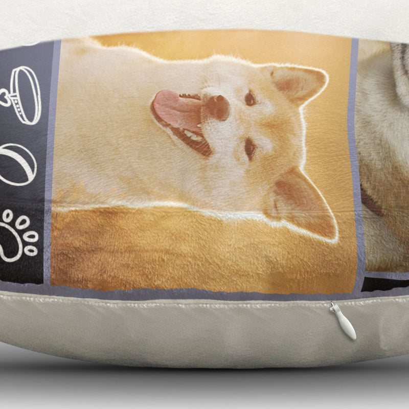 Custom Photo Dog Shape - Gift For Dog Lovers, Dog Mom, Dog Dad - Personalized Custom Shaped Pillow