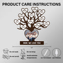 Custom Photo Family Tree - Birthday, Loving Gift For Mom, Mother, Dad, Father, Parents, Grandparents - Personalized Custom Shaped Photo Light Box