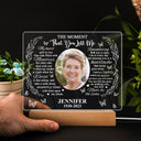 Custom Photo Missing You Always - Memorial Gift, Sympathy Gift For You Loved Ones - Personalized 3D Led Light Wooden Base