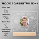 Custom Photo Missing You Always - Memorial Gift, Sympathy Gift For You Loved Ones - Personalized 3D Led Light Wooden Base