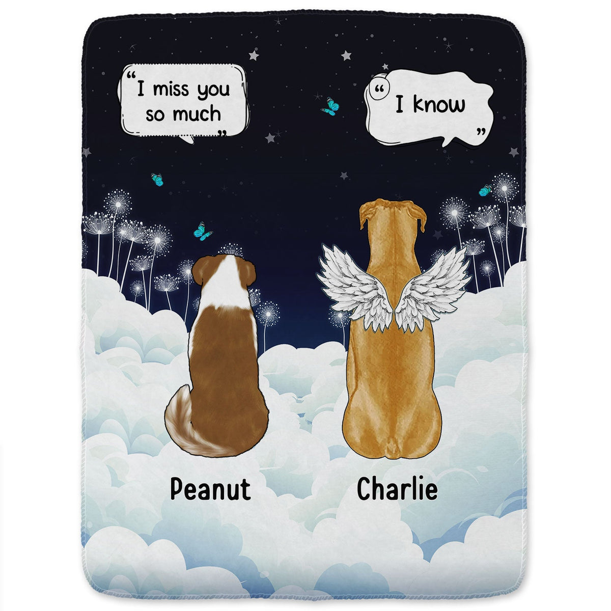 Ils parlent encore de toi Dark - Cadeau pour les amoureux des animaux - Couverture polaire personnalisée, couverture Sherpa