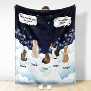 Ils parlent encore de toi Dark - Cadeau pour les amoureux des animaux - Couverture polaire personnalisée, couverture Sherpa
