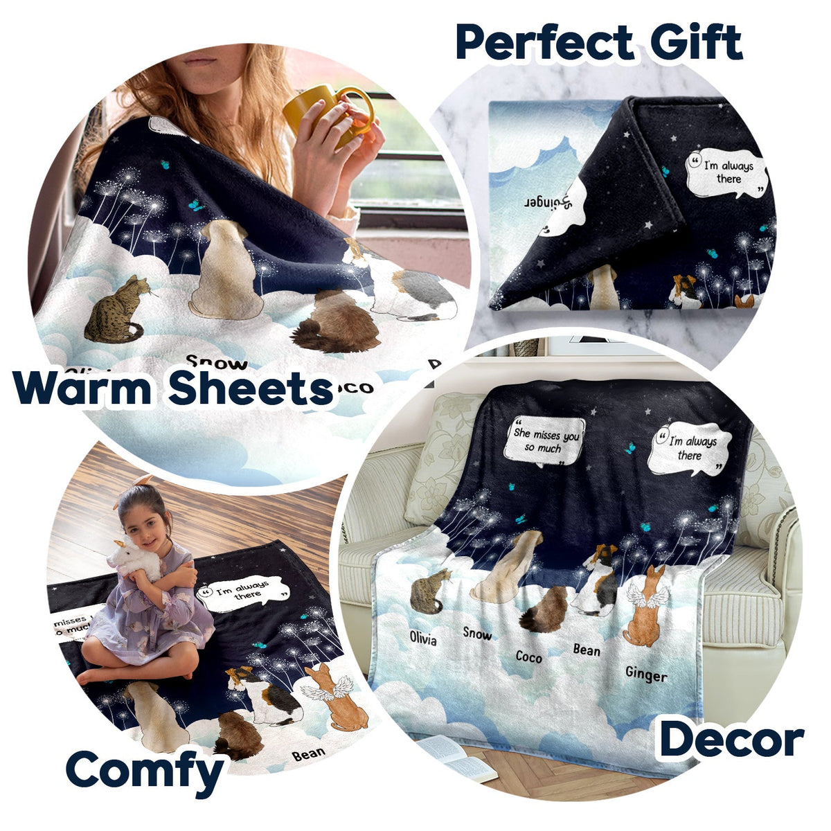 They Still Talk About You Dark - Gift For Pet Lovers - Personalized Fleece Blanket, Sherpa Blanket