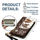 Les bisous de chien réparent tout ! Cadeau pour les amoureux des chiens, les mamans de chiens et les femmes ! Portefeuille long en cuir personnalisé