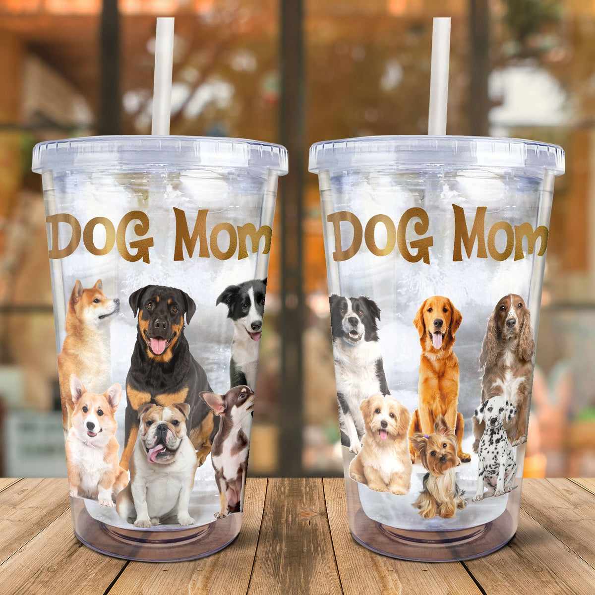Custom Photo Dog Mom - Gift For Dog Mom - Personalized Acrylic Insulat ...