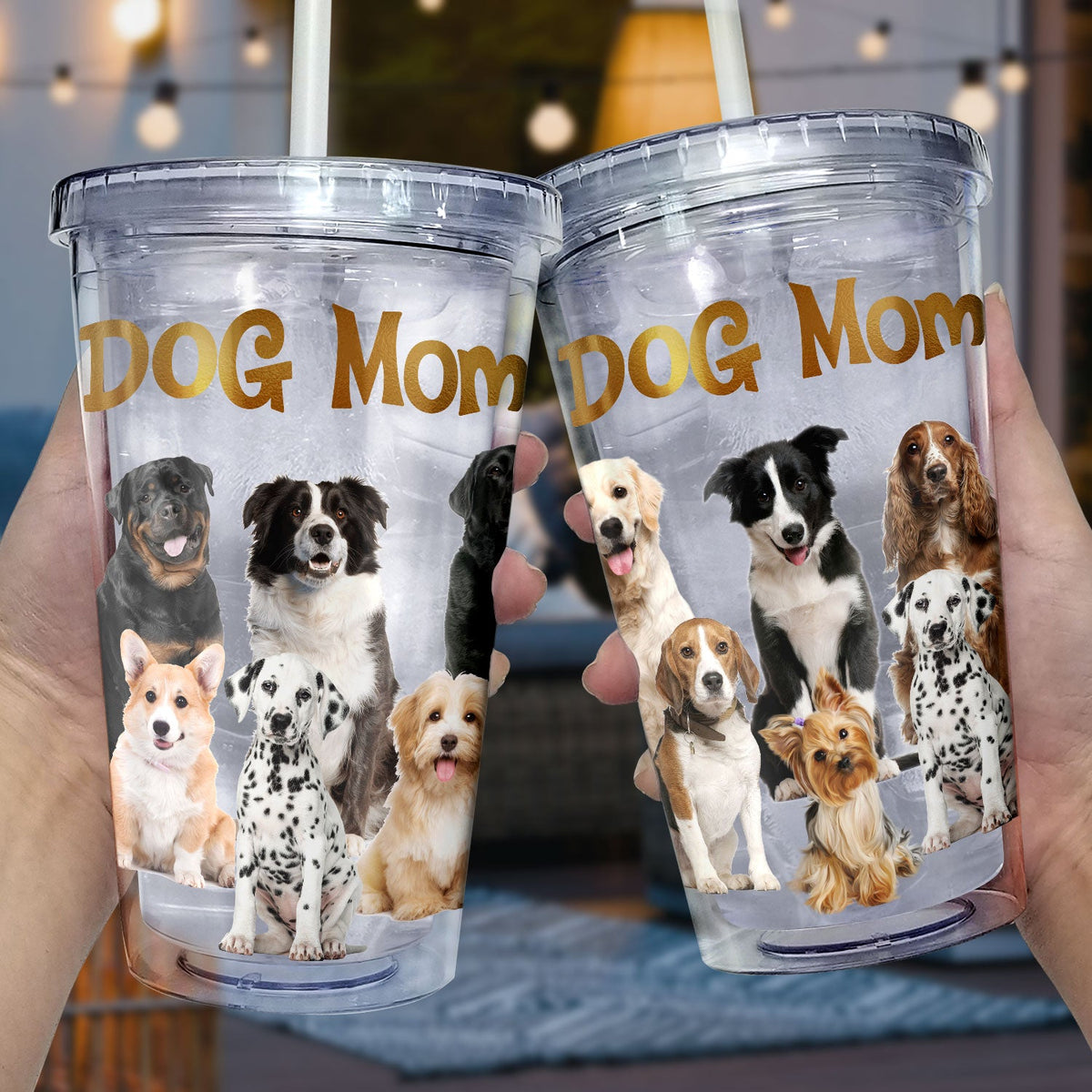 Custom Photo Dog Mom - Gift For Dog Mom - Personalized Acrylic Insulat ...