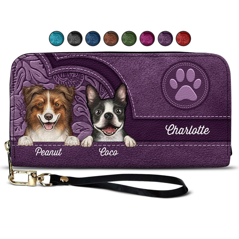 Dog Wallet Leather Long Wallet – Wander Prints