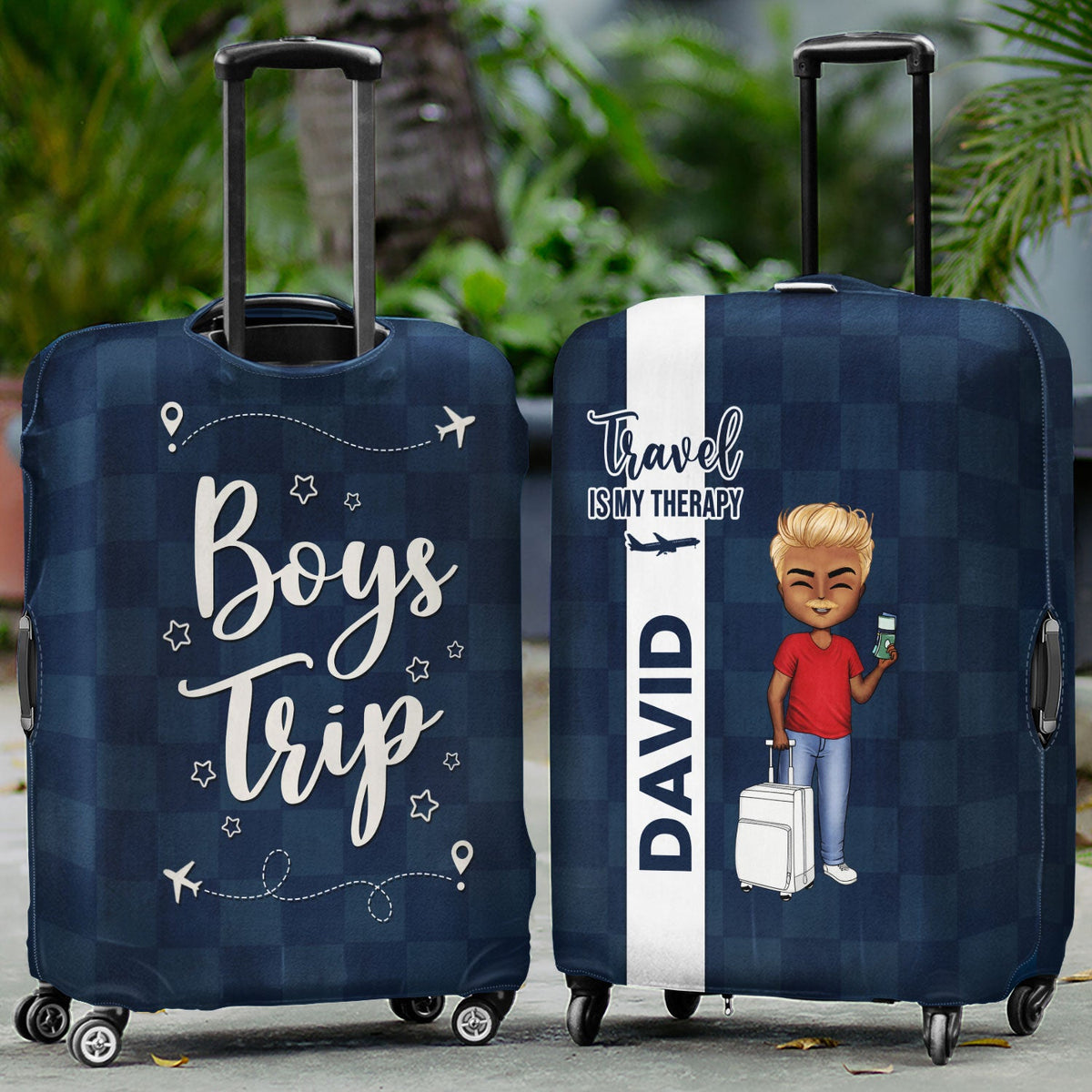 Collectionnez des moments, pas des objets - Cadeau pour voyageurs, amoureux du voyage, lui, elle - Housse de bagage personnalisée