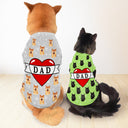 Tatouage personnalisé avec photo de chien et chat en forme de cœur - Cadeau pour les amoureux des animaux, maman, papa, maman et papa chat - T-shirt personnalisé pour animaux de compagnie