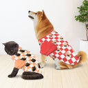 Custom Photo Pet Face Groovy Checkered Pattern - Gift For Dog Lovers, Cat Lovers - Personalized Pet Shirt