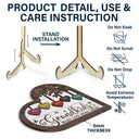 Les petits-enfants embellissent la vie – Cadeau pour grand-parent – Plaque en bois personnalisée à 2 couches avec support 