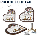 Nos bébés à fourrure - Cadeau pour les amoureux des chiens, des chats et des animaux de compagnie - Plaque en bois personnalisée à 2 couches avec support 