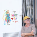 Nurse Life - Cadeau pour infirmière - Autocollant décoratif personnalisé