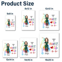 Nurse Life - Cadeau pour infirmière - Autocollant décoratif personnalisé