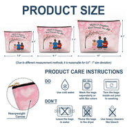 Mother & Daughters Forever Linked Together - Birthday, Loving Gift For Mom, Mum - Personalized Cosmetic Bag