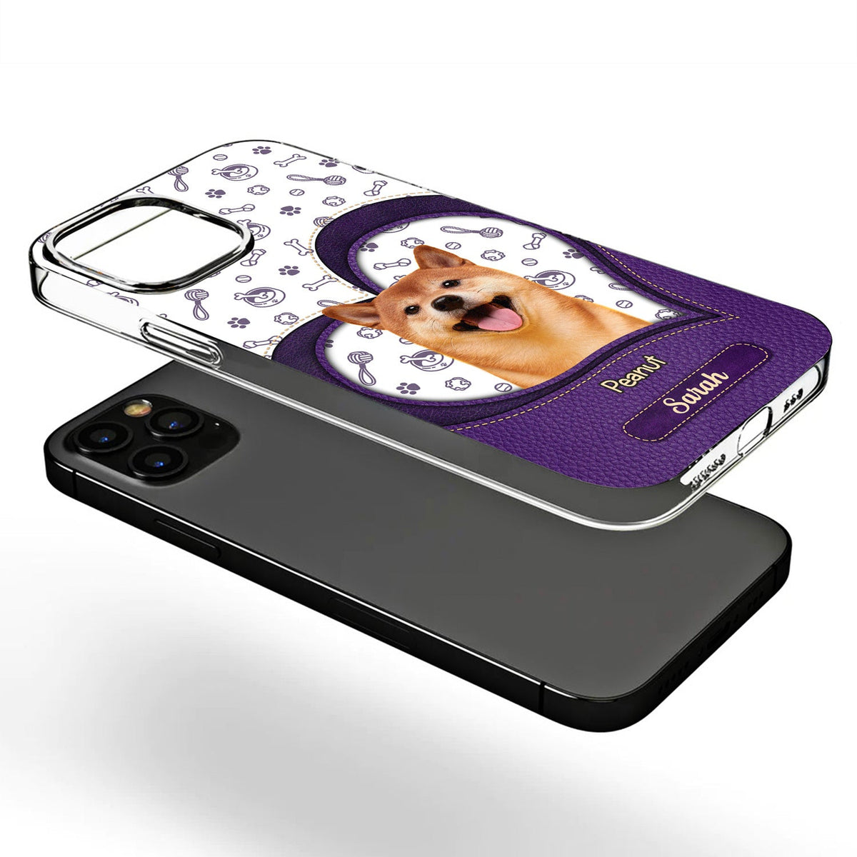 Custom Photo Pet Face - Gift For Pet Lovers - Personalized Clear Phone Case