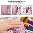 No Matter Where Life Takes Us - Gift For Sisters, Siblings - Personalized Sequin Pillow, Mermaid Sequin Cushion Magic Reversible Throw Pillow