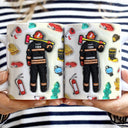 Firefighter 3D Uniform - Gift For Firefighters - 3D Inflated Effect Printed Mug, Personalized White Edge-to-Edge Mug