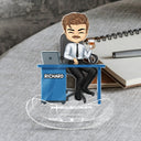 Office Workers Chibi - Gift For Colleagues And Best Friends - Personalized Acrylic Shaking Stand