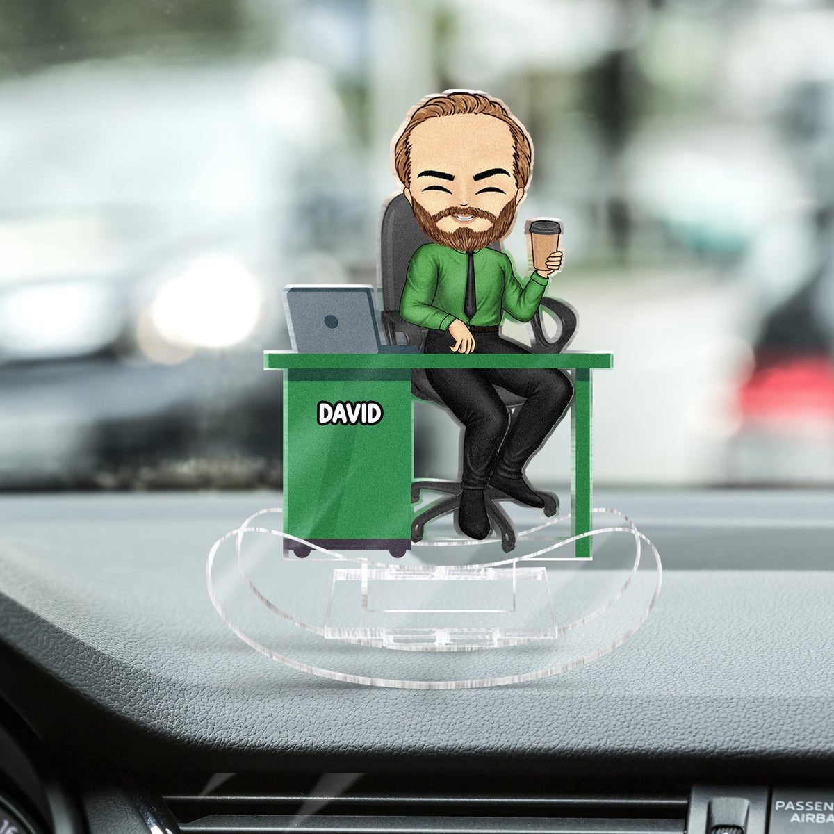 Office Workers Chibi - Gift For Colleagues And Best Friends - Personalized Acrylic Shaking Stand