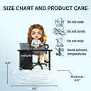 Office Workers Chibi - Gift For Colleagues And Best Friends - Personalized Acrylic Shaking Stand