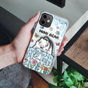 Mama Bear - Gift For Mother, Mom, Grandma - 3D Inflated Effect Printed Clear Phone Case, Personalized Clear Phone Case